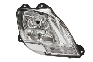 Far dreapta (H1/H7/LED/PY21W, manual, cu lumina de zi, culoare insert: crom platinat, culoare indicator: transparent) potrivit DAF CF, XF 106 10.12- - Img 1