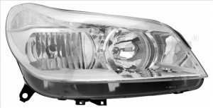Far Dreapta (H1/H7, mecanic, culoare insertie: cromat) potrivit CITROEN C5 I, C5 II, C5/KOMBI