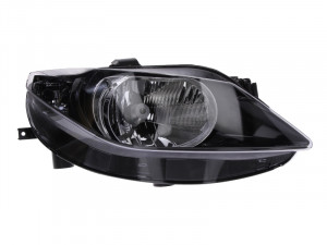 Far Dreapta (H4, electric, cu motor, culoare insertie: negru) potrivit SEAT IBIZA IV, IBIZA IV SC, IBIZA IV ST