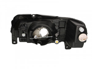 Far Dreapta (H4, electric, mecanic, fara motoras, culoare insertie: cromat) potrivit PEUGEOT 106 II - Img 2