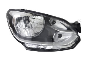 Far Dreapta (H4/W21, electric, fara motoras, culoare insertie: cromat) potrivit VW LOAD UP, UP! - Img 3