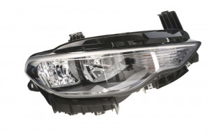 Far Dreapta (halogen, H15/H7/PY21W, electric, cu motor, culoare insertie: cromat, culoare semnalizator: portocaliu) potrivit FIAT TIPO - Img 1