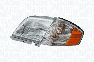 Far Dreapta (halogen, H4/PY21W, pneumatic, fara motoras, culoare insertie: cromat, culoare semnalizator: transparent) potrivit MERCEDES SL (R129) - Img 2