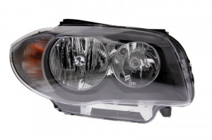 Far Dreapta (halogen, H7/W5W, electric, cu motor, culoare semnalizator: transparent) potrivit BMW 1 (E81), 1 (E82), 1 (E87), 1 (E88) 01.07-03.09 - Img 1