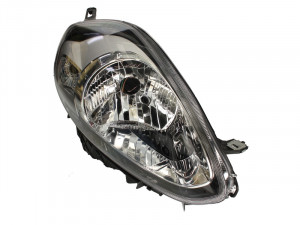 Far dreapta potrivit ABARTH PUNTO FIAT PUNTO, PUNTO EVO - (H4, electric, cu motoras, fundal cromat)