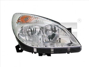 Far dreapta potrivit CITROEN C5 I 2001-2004 - (H4/H7, manual, fundal cromat)