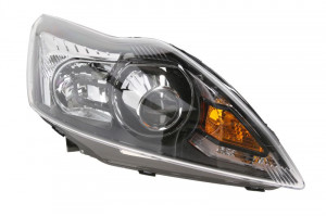 Far dreapta potrivit FORD FOCUS 2008-2012 - (D1S/H1, reglaj electric,cu iluminare in viraje, fundal negru)
