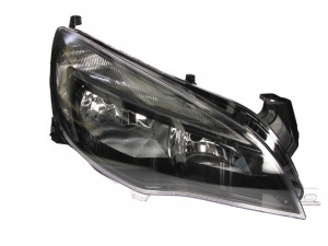 Far dreapta potrivit OPEL ASTRA 2009-2012 - (H7, reglaj electric, cu motoras, fundal negru)