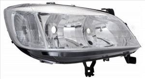 Far dreapta potrivit OPEL ZAFIRA A - (H7/HB3, electric, fundal cromat)