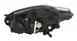 Far dreapta potrivit PEUGEOT 208, 208 I dupa 2012 - (H7, reglaj electric, fundal argintiu, Semnalizator argintiu) - Img 2