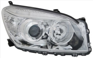 Far dreapta potrivit TOYOTA RAV 4 2005-2009 - (H11/HB3, electric, fundal cromat)