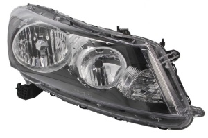 Far fata Dreapta (H1, electric, fara motoras, culoare insert: gri, culoare semnalizator: transparent) potrivit HONDA ACCORD IX, ACCORD VIII -06.15 - Img 1
