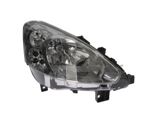 Far fata Dreapta (H4, electric, cu motor, culoare insert: cromat) potrivit PEUGEOT PARTNER TEPEE, PARTNER/MINIVAN - Img 1