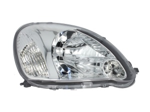 Far fata Dreapta (H4, electric, fara motoras, culoare insert: cromat) potrivit TOYOTA YARIS
