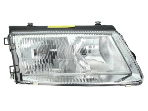 Far fata Dreapta (H4/H7, electric, fara motoras, culoare insert: argintiu) potrivit VW PASSAT B5