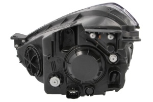 Far fata Dreapta (H4/H7/PY21W/W5W, electric, fara motoras, culoare insert: negru) potrivit HYUNDAI I10 II - Img 2