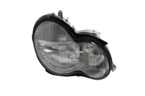 Far fata Dreapta (H7, electric, fara motoras, culoare insert: argintiu, culoare semnalizator: transparent) potrivit MERCEDES C T-MODEL (S203), C (W203)