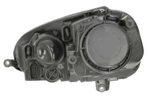 Far fata Dreapta (H7/H7, electric, cu motor, bec, culoare insert: cromat) potrivit VW GOLF 5, JETTA III - Img 2