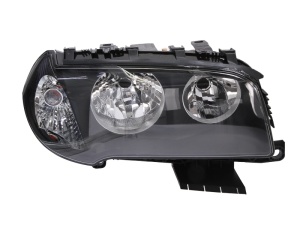 Far fata Dreapta (H7/H7, electric, cu motor, culoare insert: negru, culoare semnalizator: alb) potrivit BMW X3 (E83) 2004-2006