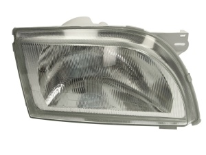 Far fata Dreapta (halogen, H4, manual, mecanic, fara motoras, culoare insert: cromat) potrivit FORD TRANSIT, TRANSIT TOURNEO 1991-1994