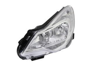 Far fata Stanga (H1/H7, electric, cu motor, culoare insert: cromat, culoare semnalizator: alb) potrivit OPEL CORSA D, CORSA D/HATCHBACK - Img 1