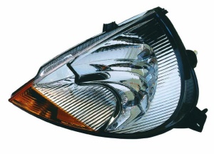 Far fata Stanga (H1/H7, electric, fara motoras, culoare insert: cromat, culoare semnalizator: alb) potrivit FORD KA, STREET KA