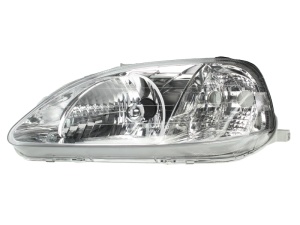 Far fata Stanga (H4, electric, fara motoras) potrivit HONDA CIVIC VI 01.99-02.01 - Img 1