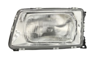 Far fata Stanga (H4, manual, fara motoras, culoare insert: cromat) potrivit AUDI 100 C3, 200 C3 1982-1990