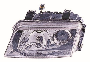 Far fata Stanga (H7/H7, electric, fara motoras, culoare insert: cromat) potrivit AUDI A4 B5 - Img 1
