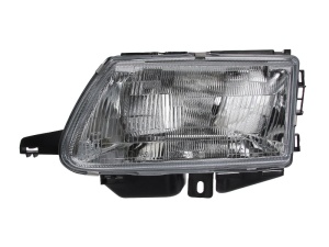 Far fata stanga potrivit Citroen SAXO 1996-2004 - H4, electric, mecanic, fara motoras, culoare insert: argintiu