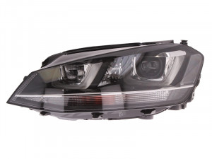 Far Stanga (bi-xenon, D3S/H7, electric, cu motor, culoare insertie: negru, culoare semnalizator: transparent) potrivit VW GOLF ALLTRACK VII, GOLF SPORTSVAN VII, GOLF VII - Img 1