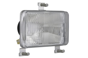 Far stanga/dreapta (H4/T4W, manual, main bulb seal, culoare insert: crom platinat) potrivit MASSEY FERGUSON 200, 2000, 300, 3000, 6000, 9000; SAME ANTARES, AQUA SPEED, ARGON, ARGON 3, ASTER, BUFFALO - Img 1