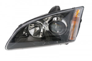 Far Stanga (H1/H7, electric, cu motor, culoare insertie: negru) potrivit FORD FOCUS II;