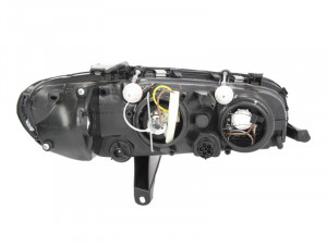 Far Stanga (H1/H7, electric, fara motoras, culoare insertie: cromat, culoare semnalizator: alb) potrivit OPEL OMEGA B - Img 3