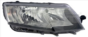 Far Stanga (H15/H7, electric, cu motor, culoare semnalizator: transparent) potrivit SKODA OCTAVIA III - Img 3