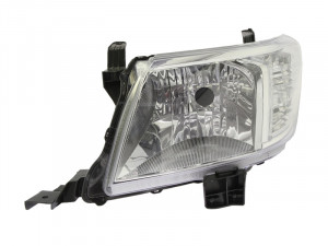 Far Stanga (H4, electric, fara motoras, culoare insertie: cromat, culoare semnalizator: transparent) potrivit TOYOTA HILUX VII - Img 1