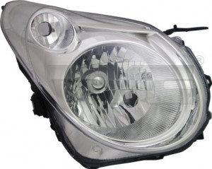 Far Stanga (H4, electric, fara motoras, culoare insertie: cromat, culoare semnalizator: transparent) potrivit SUZUKI ALTO VII
