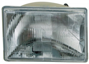 Far Stanga (H4, mecanic, culoare insertie: cromat) potrivit JEEP GRAND CHEROKEE I