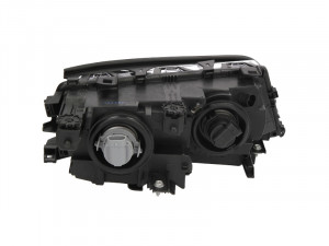Far Stanga (H7, electric, cu motor, culoare insertie: negru, culoare semnalizator: negru) potrivit BMW 3 (E46) 1999-2001