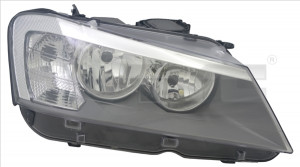 Far Stanga (H7/H7, electric, cu motor, culoare semnalizator: transparent) potrivit BMW X3 (F25) - Img 3
