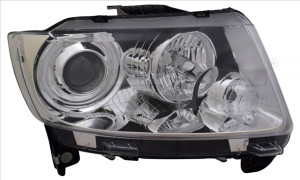 Far Stanga (H9, electric, cu motor, culoare insertie: cromat) potrivit JEEP COMPASS, GRAND CHEROKEE IV - Img 3
