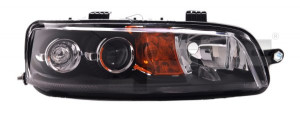 Far stanga potrivit FIAT PUNTO 1999-2003 - (H7, reglaj electric, fundal negru)
