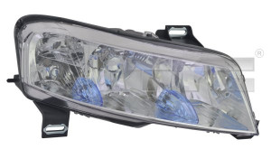 Far stanga potrivit FIAT STILO 2001-2004 - (H1/H7, reglaj electric, fundal cromat)