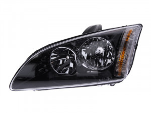 Far stanga potrivit FORD FOCUS II 2004-2008 - (H1/H7, reglaj electric, fundal negru) - Img 2