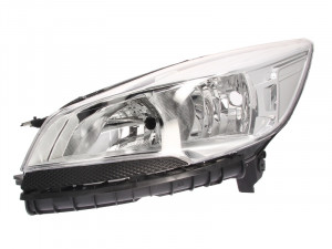 Far stanga potrivit FORD KUGA II dupa 2013 - (H15/H7, reglaj electric, fundal argintiu, Semnalizator argintiu)