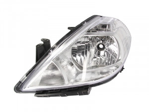 Far stanga potrivit NISSAN TIIDA 2007-2012 - H4, electric, interior argintiu, semnalizator culoare argintiu