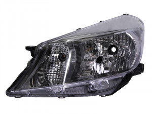 Far stanga potrivit TOYOTA YARIS - (H4, electric, cu motoras, fundal cromat)