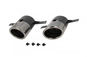 Grila bara 2 buc., plastic, negru lucios, AMG STYLING potrivit MERCEDES A-KLASA W177 04.18-10.22 - Img 1