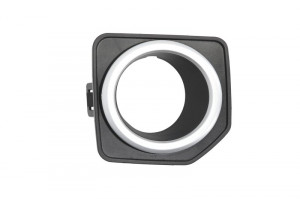 Grila bara Dreapta cu rama gri, MOD. 2013> HSE - STANDARD, cu locas proiector, negru potrivit LAND ROVER FREELANDER 2 2006-2014 2010-2015