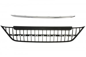 Grila bara fata cu linii cromate, plastic, argintiu potrivit FIAT LINEA dupa 2006 2013-2015